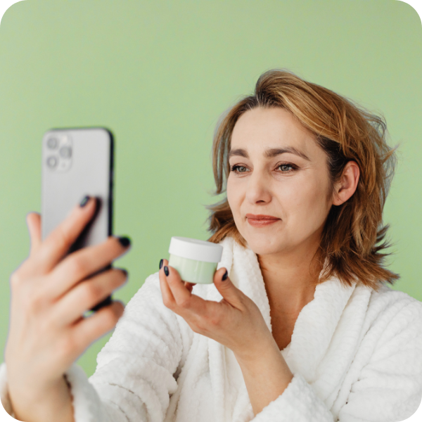 Woman studying civics