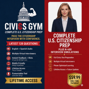 Civics Prep USA: Complete U.S. Citizenship Prep (Full Access)